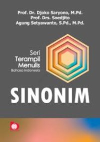 Image of Seri Terampil Menulis Bahasa Indonesia : SINONIM